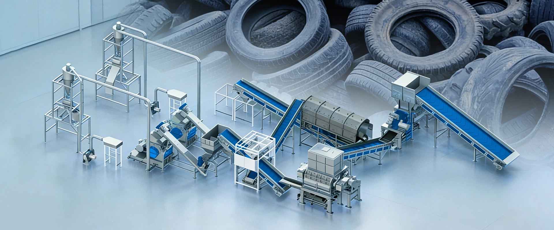 Waste Tyre Recycling Line